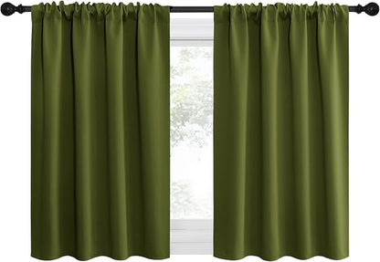 NICETOWN 2 Panels Blackout Curtains, Rod Pocket Thermal Insulated Drapes by NICETOWN