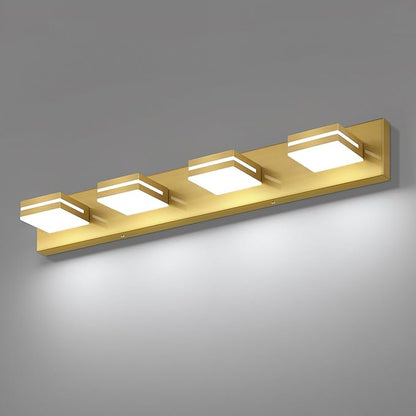 SineRise LED Modern Bathroom Vanity Light Fixtures, Brass Modern Acrylic by SINERISELIGHTING