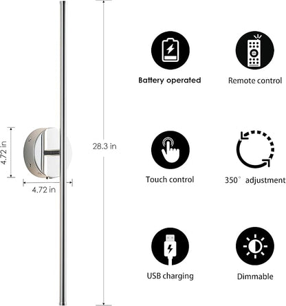 KARTOOSH Battery Operated Wall Sconces - Image 5