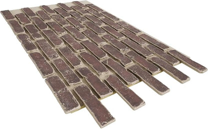 EverStone Aged Brick Faux Brick Panel, 46 7/8"W x 27"H x 1 1/4"D, Merlot Color - Image 6