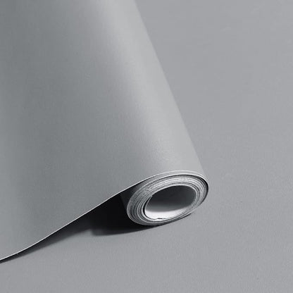 Safiyya Grey Peel and Stick Wallpaper Grey Contact Paper Wall Paper Removable by SAFIYYA