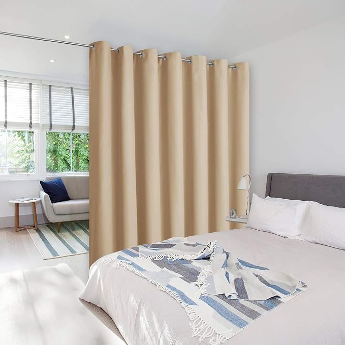 NICETOWN Loft Noise Blocking Room Divider Curtain Screen Partitions, Basement by NICETOWN