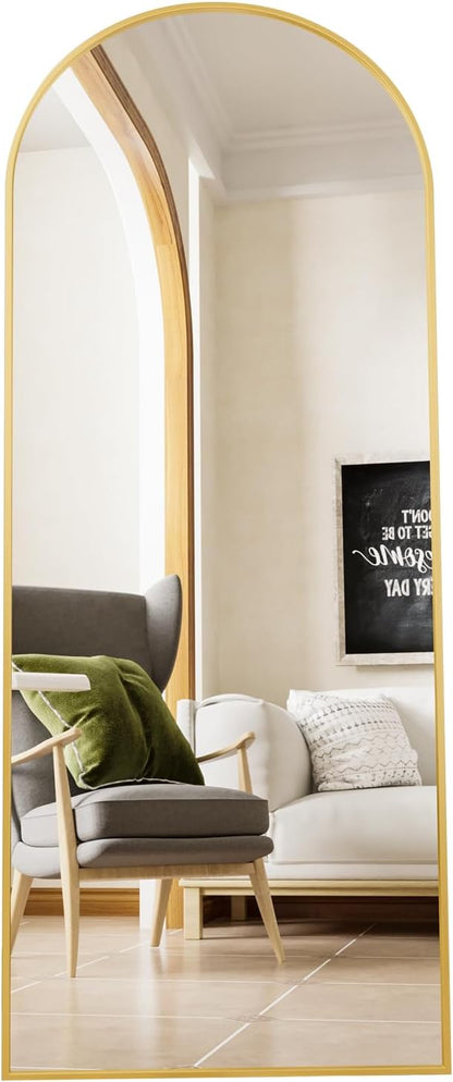 Beauty4U Arched Full Length Mirror, Standing or Leaning, Bedroom Dressing Mirror - Image 8