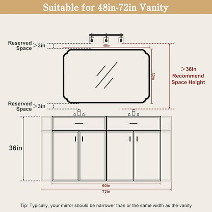 WallBeyond 30" x 48" Wood Bathroom Mirror - Image 5