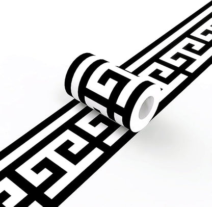 Black and White Wallpaper Border Trim Peel and Stick Boarders Self Adhesive by WEISENI