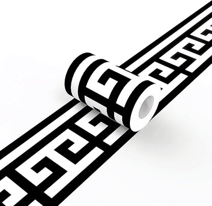 Black and White Wallpaper Border Trim Peel and Stick Boarders Self Adhesive by WEISENI