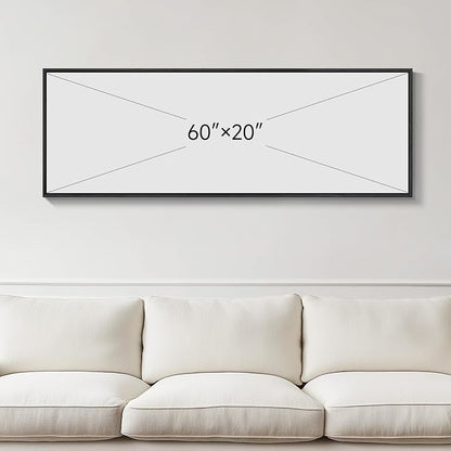 Large Framed Green Abstract Mountain Wall Art - Image 3