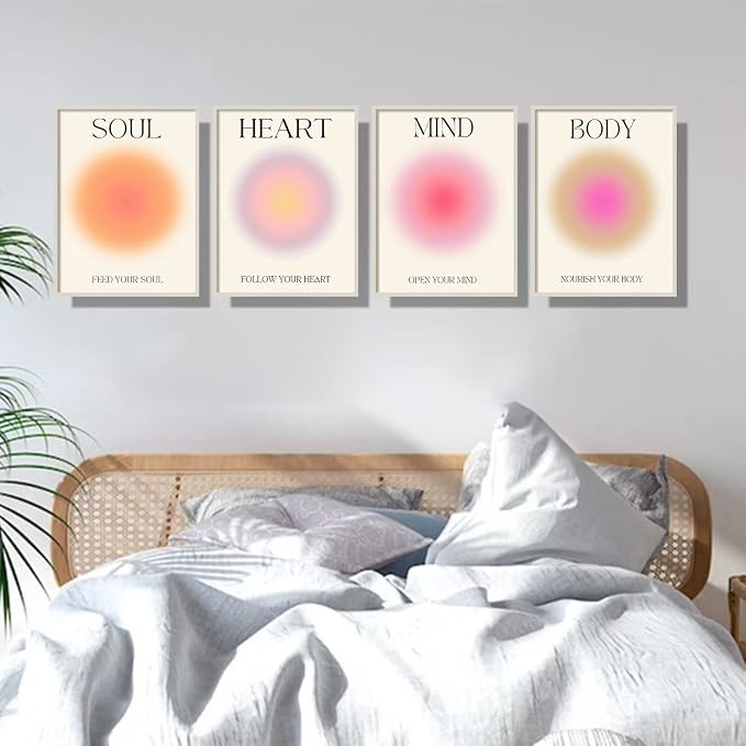 NCYEL 4 colorful abstract halo posters angel number positive energy - Image 7
