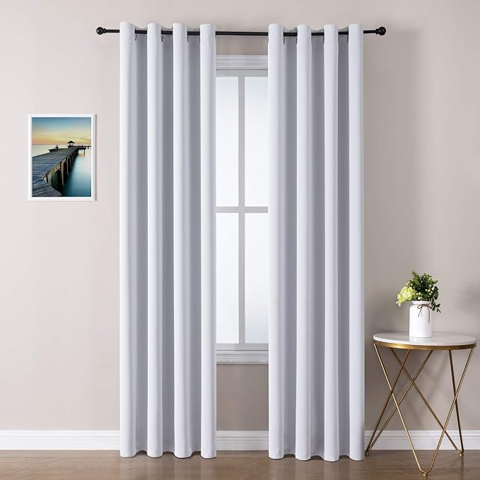 ChrisDowa Room Darkening Curtains 108 Inches Long 2 Panels Set by ChrisDowa