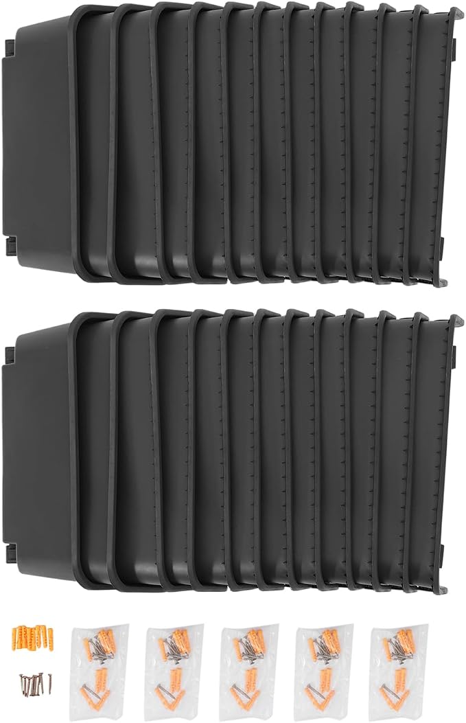 24 Pack Vertical Garden Planter, 13 inch Wall Mounted Planter - Image 9