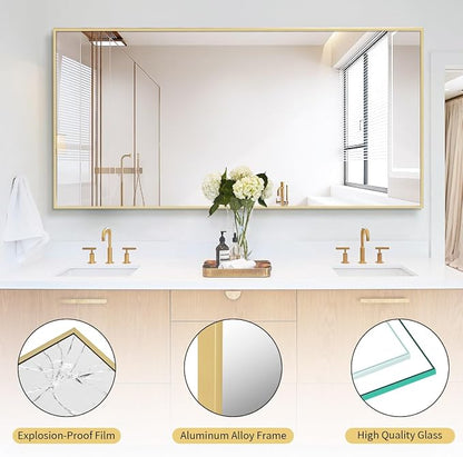 Koonmi 71"x30" Floor Mirror Full Length, Bedroom Floor Body Mirror - Image 4