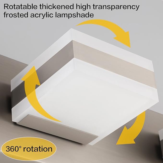 SOLFART Bathroom Light Fixtures, 5 Color Temperature Modern Vanity Lights - Image 2