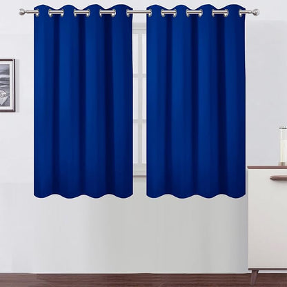 LEMOMO Royal Blue Thermal Blackout Curtains/52 x 54 Inch/Set of 2 Panels Room by Lemomo
