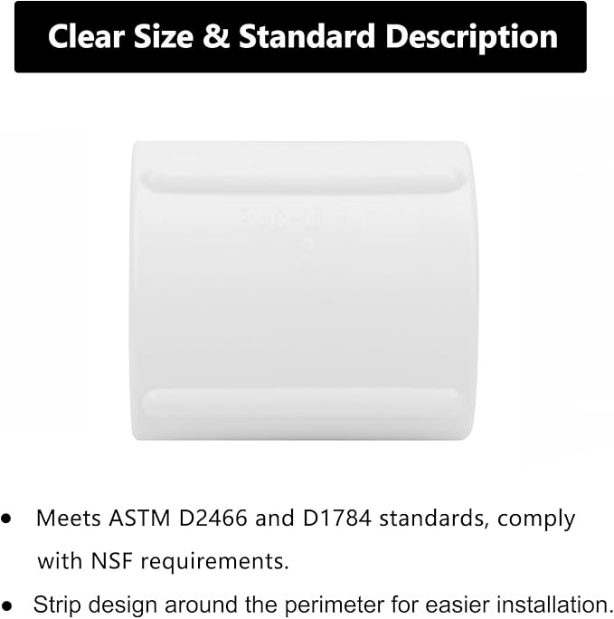 10Pack 3/4" Double Female Thread PVC Pipe Coupling Adapter Pipe Fitting Connector (Female x Female) SCH40 3/4Inch PVC Female Threaded Pipe Coupling for Sprinkler,Irrigation,Swimming Pools