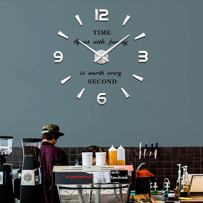VANGOLD Large 3D Wall Clock DIY Wall Decoration Clock - Image 8