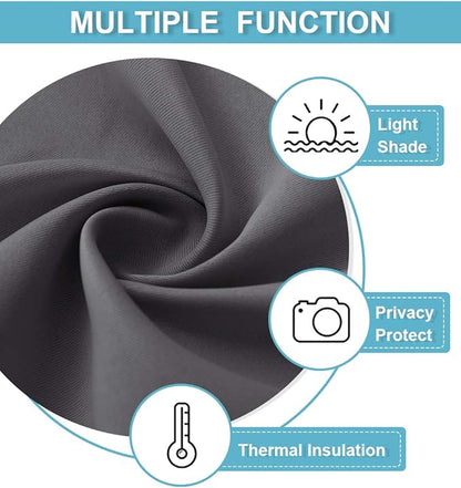 RYB HOME Blackout Curtains for Living Room, Privacy Thermal Insulating Window - Image 3