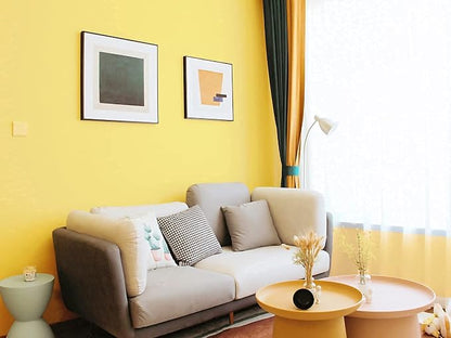 Dimoon 118''x17.7'' Yellow Peel and Stick Wallpaper Contact Paper Modern Self - Image 5