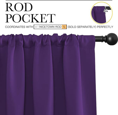 NICETOWN Blackout Draperies Curtains 84 Long - Image 3
