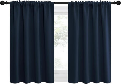 NICETOWN 2 Panels Blackout Curtains, Rod Pocket Thermal Insulated Drapes by NICETOWN