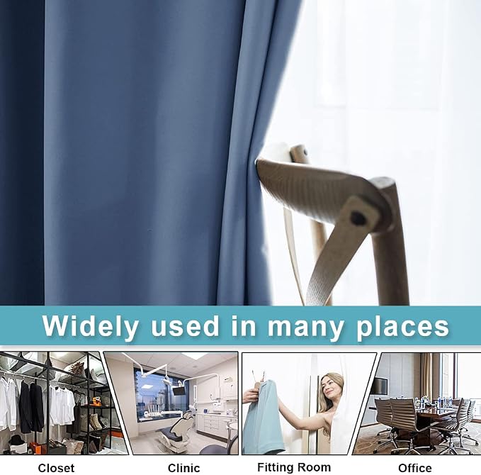 RYB HOME Blackout Curtains 84 inches Long Privacy Energy Efficiency Curtains - Image 4