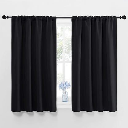 NICETOWN Black Out Short Curtain Panels by NICETOWN