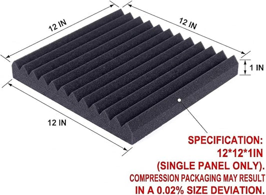 96 Pack Allxinlog Absorb the echo Acoustic Foam Panel Wedge Studio - Image 2