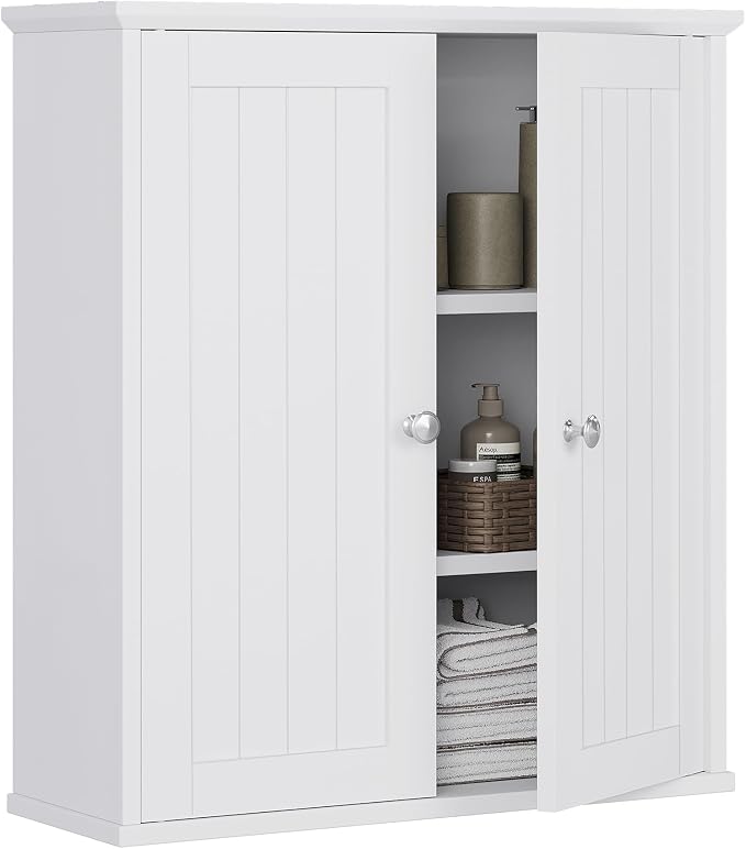 Bathroom Wall Cabinet, Bathroom Cabinet Wall Mount, Over the Toilet Space Saver by Meilocar