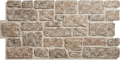 EverStone Cobblestone Faux Stone Panel, Flintstone Color by EkenaMillwork