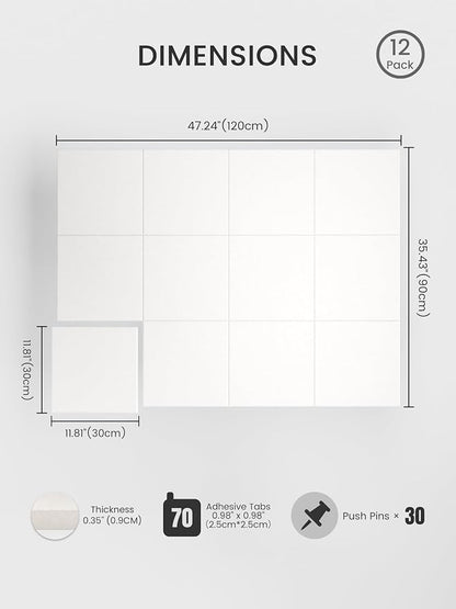 Bumusty Large Cork Board 48" x 36" Alternative - Image 2