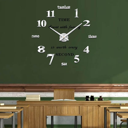VANGOLD Large Wall Clocks for Living Room Decor, DIY Wall Clock Modern 3D Wall - Image 8