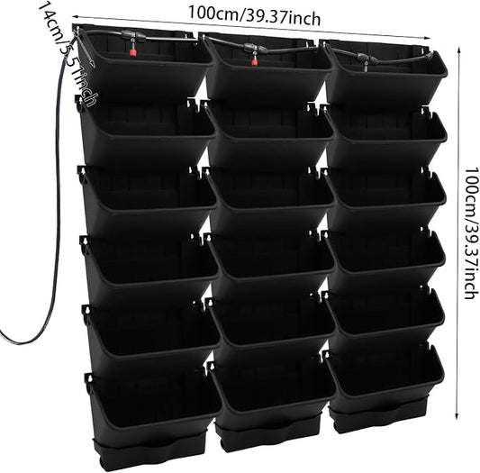 18 Pots Self-Watering Vertical Garden Planter Wall Mounted, - Image 2