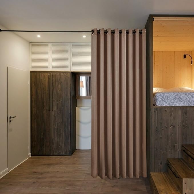 NICETOWN Wall Dividers for Rooms, Large Room Divider Curtain Screen Partition - Image 5