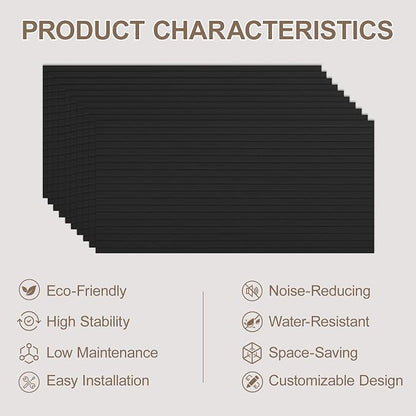 10Pack Large Acoustic Panels, Self-Adhesive Sound Dampening Wall Panels - Image 6