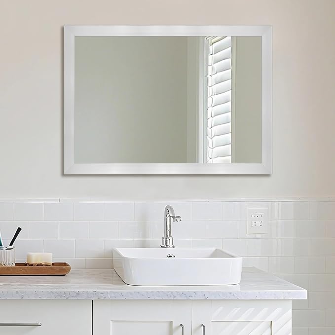 Ruomeng Bathroom Mirror 24" x 36" Rectangular Wall Mirror - Image 4