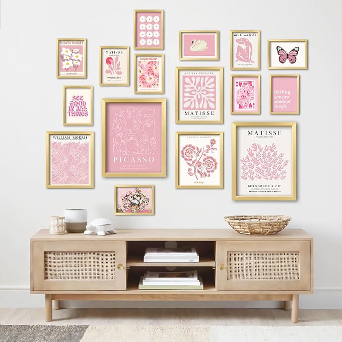 ANERZA 16 PCS Pink Wall Art Decor, Matisse Gallery Wall Prints - Image 5