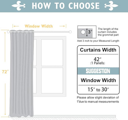 ChrisDowa Blackout Curtains 72 inches Long - Image 5