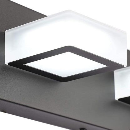 Ralbay 66inch Matte Black Bathroom Vanity Lights Metal Acrylic LED Modern Black - Image 7