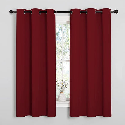 NICETOWN Holiday Christmas Decor Thermal Insulated Solid Grommet Blackout - Image 2
