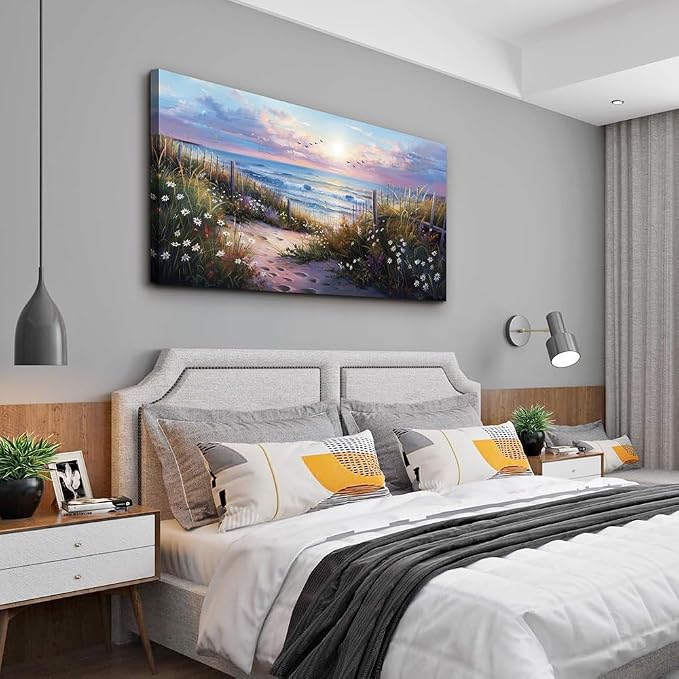 hyidecorart Blue Ocean Artwork Pictures Canvas Wall Art - Image 5