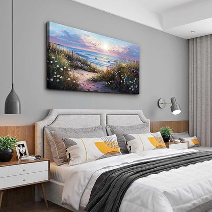 hyidecorart Blue Ocean Artwork Pictures Canvas Wall Art - Image 5