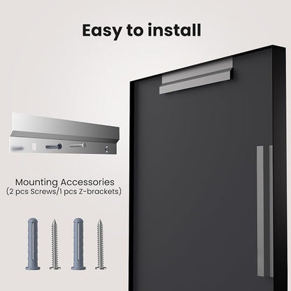 LOAAO Black Bathroom Mirror 60"X30" - Image 8