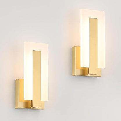 Joosenhouse Modern LED Wall Sconce Set of 2, Dimmable Hardwired Bathroom Vanity by Joosenhouse