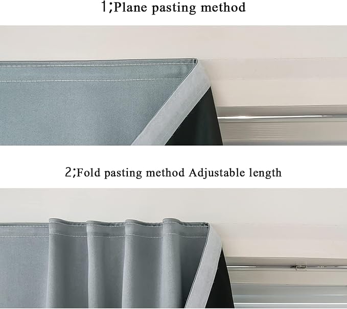 AJAZZ self Adhesive Portable 100% Blackout Curtains Simple and Easy to - Image 4
