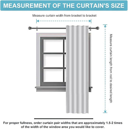 RYB HOME Living Room Window Curtains, Back Tab 2 Hanging Top, Thermal Insulated - Image 7