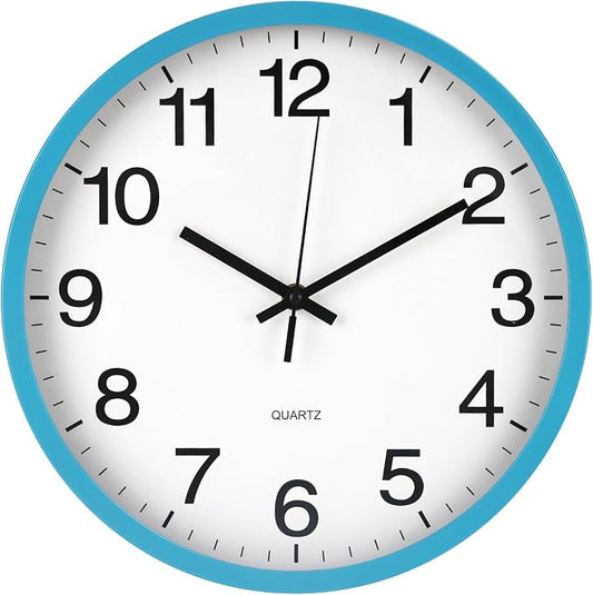Wall Clock Non-Ticking Silent Quartz Movement Decor Clock Modern Simple Style by BAKBRAND
