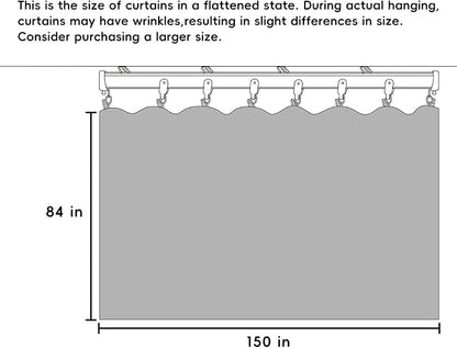 hoeflife Room Divider Curtains Blackout Floor to Ceiling Curtain - Image 7
