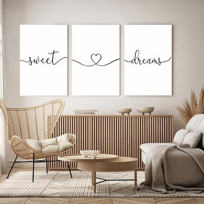 GUBIYU Sweet Dreams Wall Art Above Bed Decor - Image 2