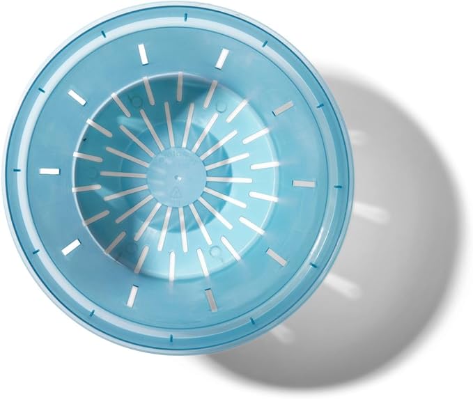 rePotme Orchid Pot - 8 inch Slotted Orchid Pots with Holes - 3 Pack (Blue Sapphire)