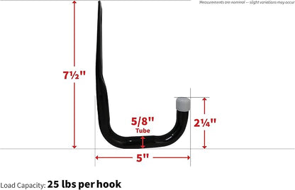 Shepherd Hardware 8089E Heavy Duty Steel 5-Inch Garage Storage Utility Hooks - Image 12