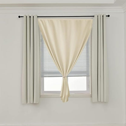 AJAZZ Self Adhesive Curtains 100% Blackout Shades Window Cover Sticky Curtain - Image 8